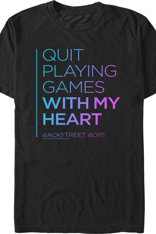 Quit Playing Games With My Heart Backstreet Boys T-Shirtmain product image