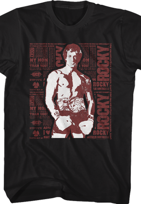 Quote Collage Rocky T-Shirt