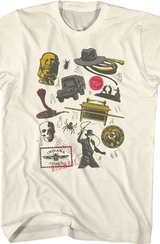 Raiders of the Lost Ark Icons Indiana Jones T-Shirt