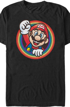 Rainbow Circle Super Mario Bros. T-Shirt