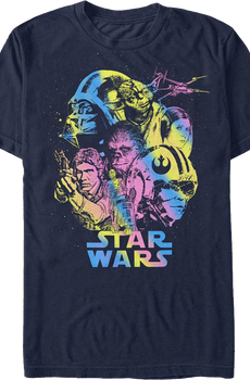 Rainbow Collage Star Wars T-Shirt