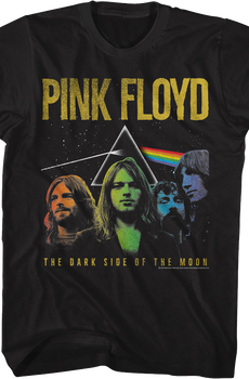 Rainbow Colors Dark Side of the Moon Pink Floyd T-Shirt