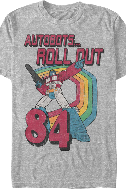 Rainbow Roll Out Transformers T-Shirtmain product image