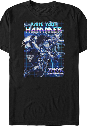 Raise Your Hammer Thor Love And Thunder Marvel Comics T-Shirt