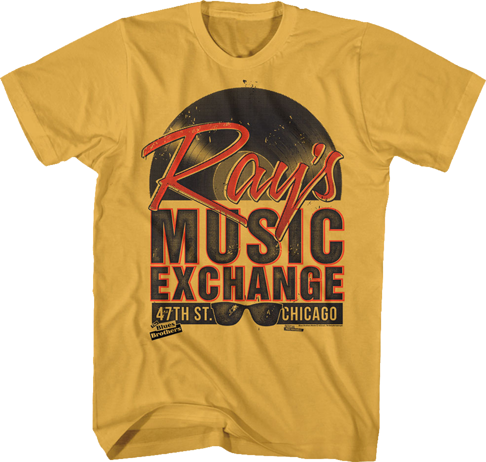 Tシャツ・カットソー [ROCK AMERICA] ROCK T SHIRTS (RAY CHARLES) Ray's Music Blues Brothers T-Shirt