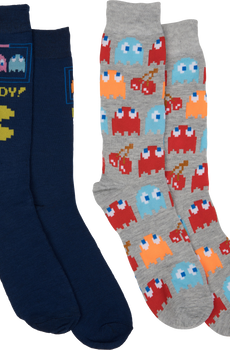 Ready For Action and All-Over Ghosts Pac-Man 2-Pack Socks