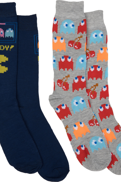 Ready For Action and All-Over Ghosts Pac-Man 2-Pack Socksmain product image