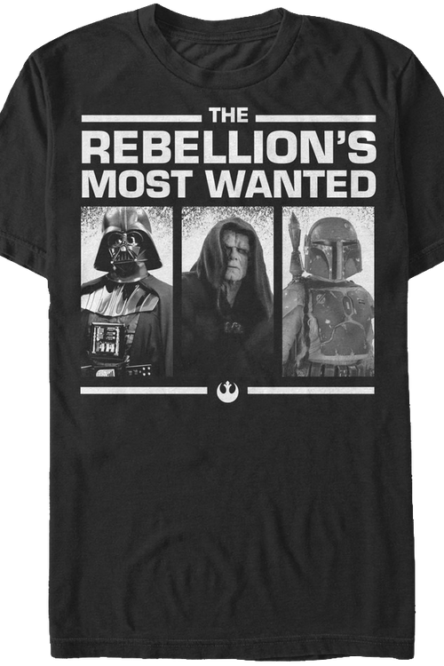 Rebellion's Most Wanted Star Wars T-Shirtmain product image