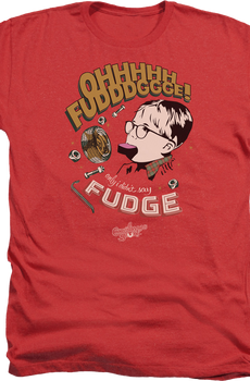 Red Heather Oh Fudge Christmas Story T-Shirt