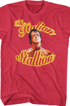 Red Italian Stallion Rocky T-Shirt
