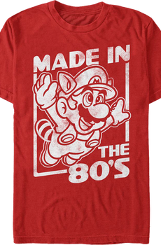 Red Made In The 80's Super Mario Bros. 3 T-Shirt