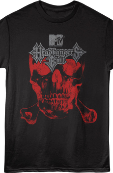 Red Skull Headbangers Ball MTV T-Shirt