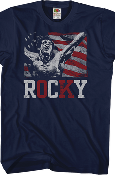 Red White and Blue Rocky T-Shirt