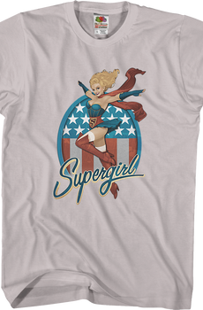 Red White and Blue Supergirl T-Shirt
