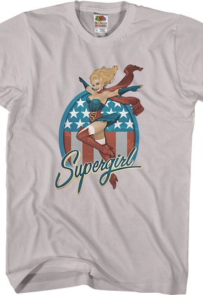 Red White and Blue Supergirl T-Shirt
