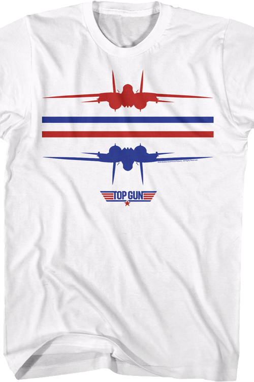 Red White Blue Inverted Top Gun T-Shirtmain product image