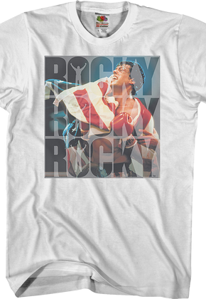 Repeated Logo Rocky T-Shirt