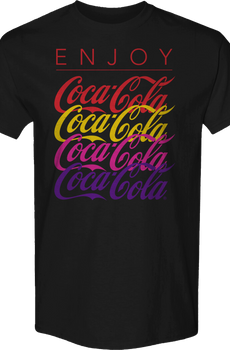 Repeating Logo Enjoy Coca-Cola T-Shirt