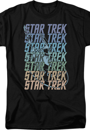 Repeating Logo Star Trek T-Shirt