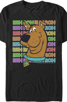 Repeating Ruh Roh Scooby-Doo T-Shirt