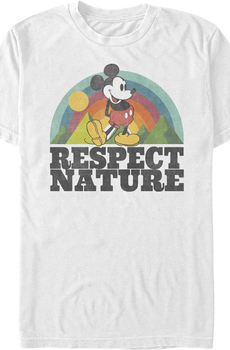 Respect Nature Mickey Mouse Disney T-Shirt