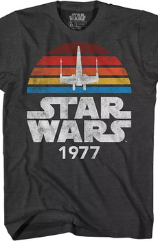Charcoal 1977 X-Wing Star Wars T-Shirt