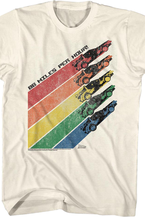 Retro 88 Miles Per Hour Back To The Future T-Shirtmain product image