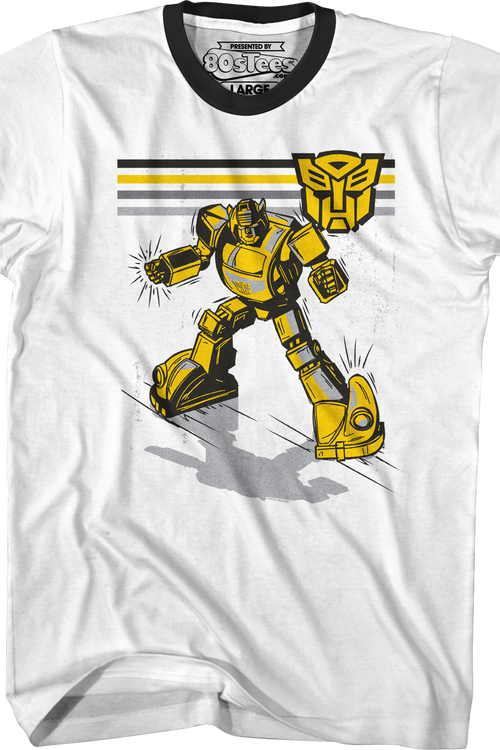 Retro Bumblebee Transformers Ringer Shirtmain product image