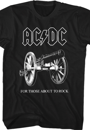 Retro Cannon For Those About To Rock ACDC T-Shirt