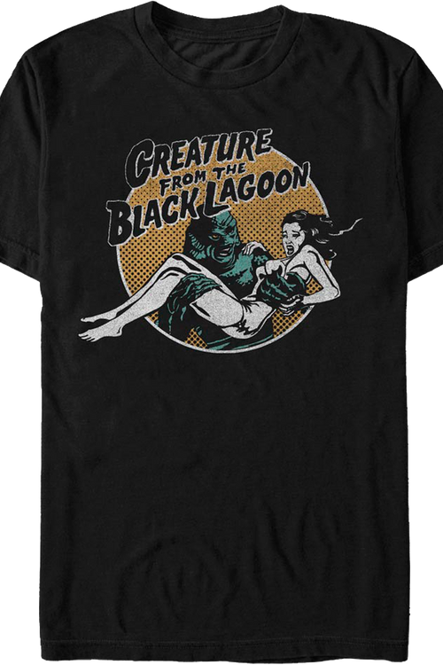 Retro Circle Creature From The Black Lagoon T-Shirtmain product image