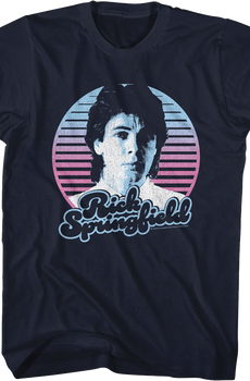 Retro Circle Rick Springfield T-Shirt