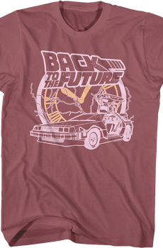 Retro Clock Collage Back To The Future T-Shirt