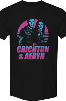 Retro Crichton & Aeryn Farscape T-Shirt