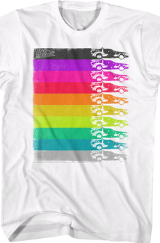 Retro DeLorean Colors Back To The Future T-Shirt