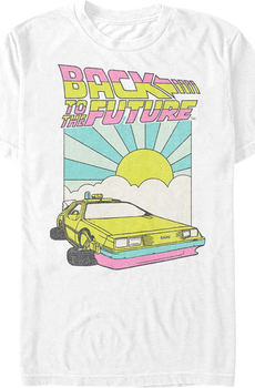 Retro DeLorean Sunshine Back To The Future T-Shirt