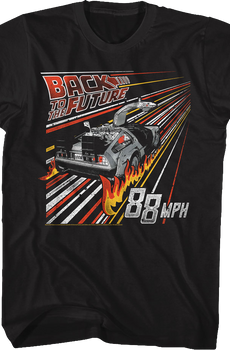 Retro Fire Tracks Back To The Future T-Shirt