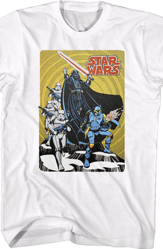 Retro Galactic Empire Comic Book Star Wars T-Shirt