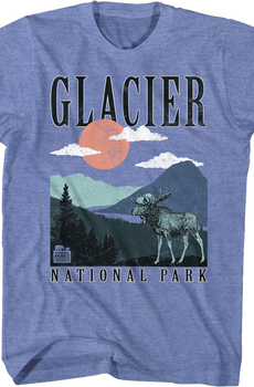 Retro Glacier National Park T-Shirt