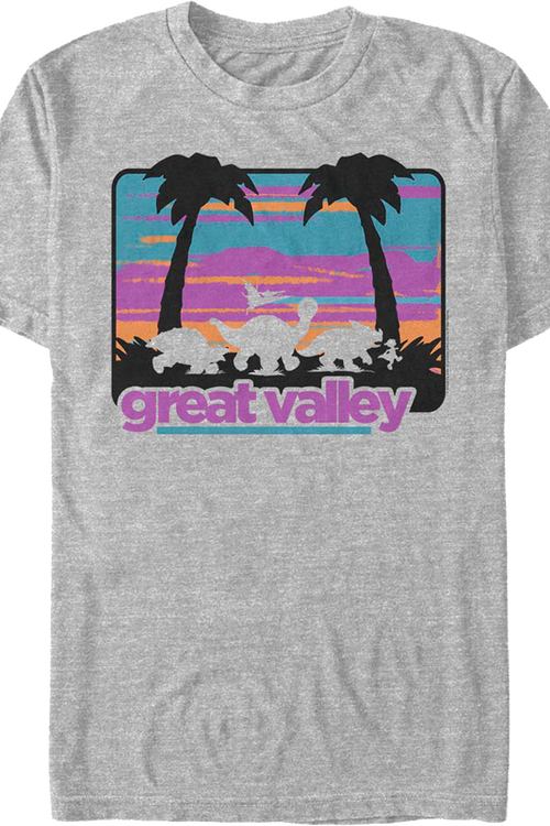 Retro Great Valley Silhouettes Land Before Time T-Shirtmain product image