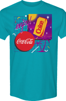 Retro Gridlines Enjoy Coca-Cola T-Shirt