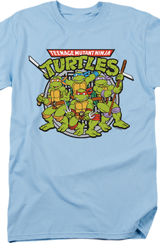 Retro Group Photo Teenage Mutant Ninja Turtles T-Shirt