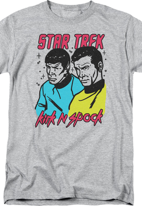 Retro Kirk N Spock Star Trek T-Shirt
