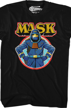 Retro Miles Mayhem Circle MASK T-Shirt