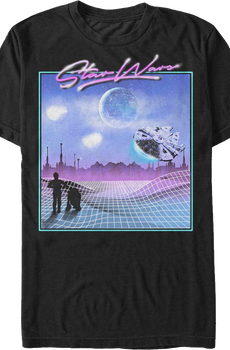 Retro Millennium Falcon Flight Star Wars T-Shirt