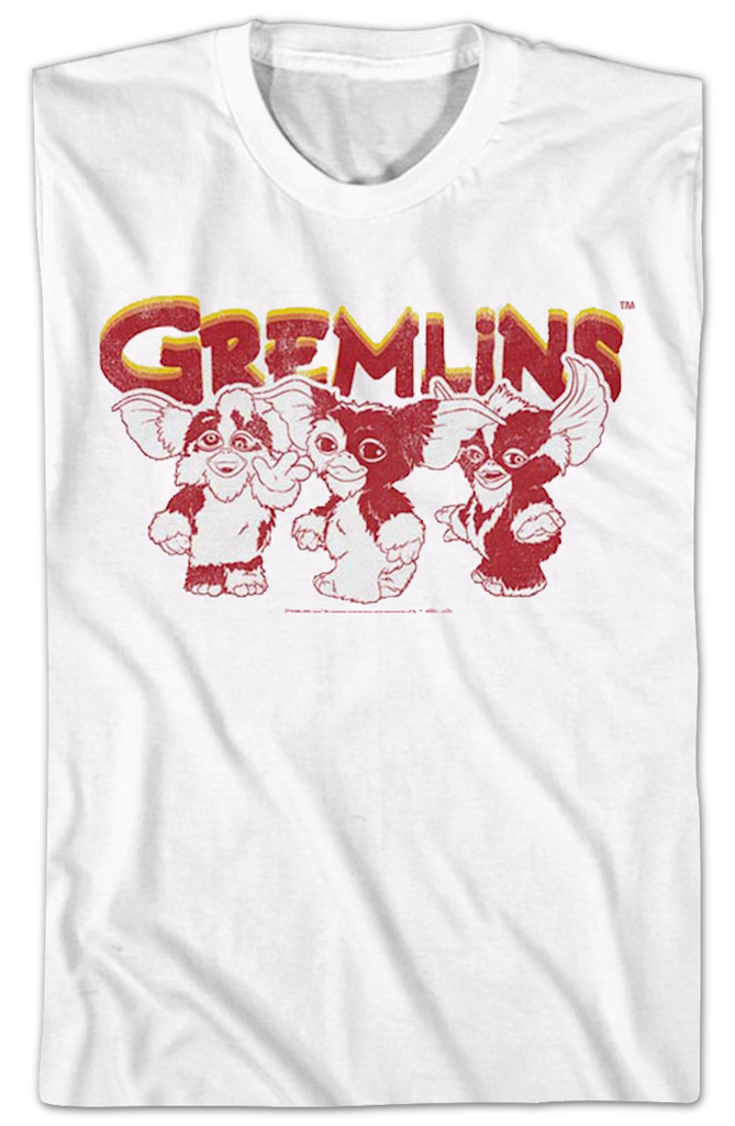 Retro Mogwai Poses Gremlins T-Shirt
