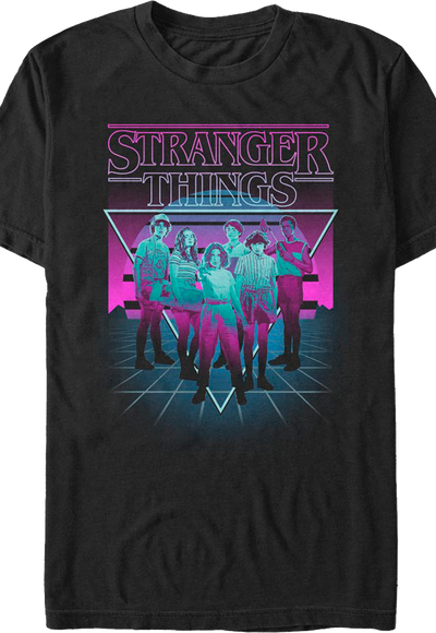Retro Neon Stranger Things T-Shirt