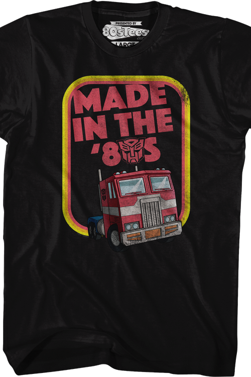 Retro Optimus Prime Made In The '80s Transformers T-Shirtmain product image