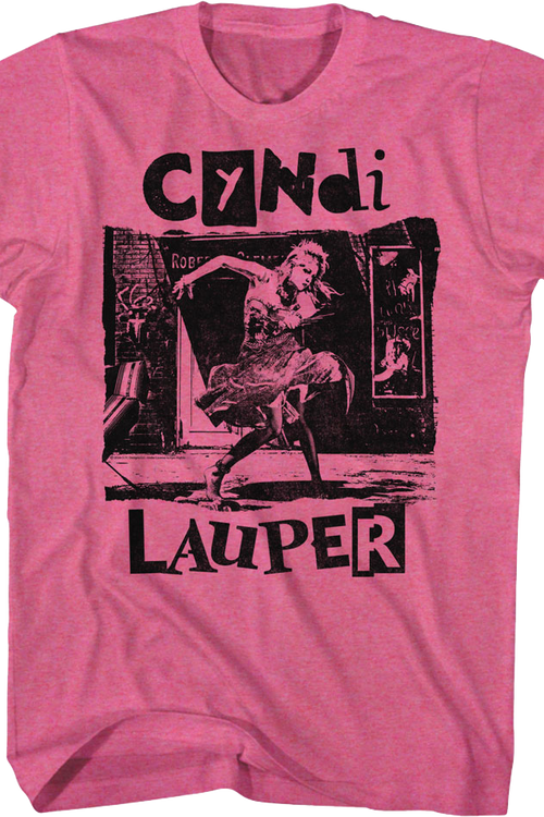 Retro Pink She's So Unusual Cyndi Lauper T-Shirtmain product image