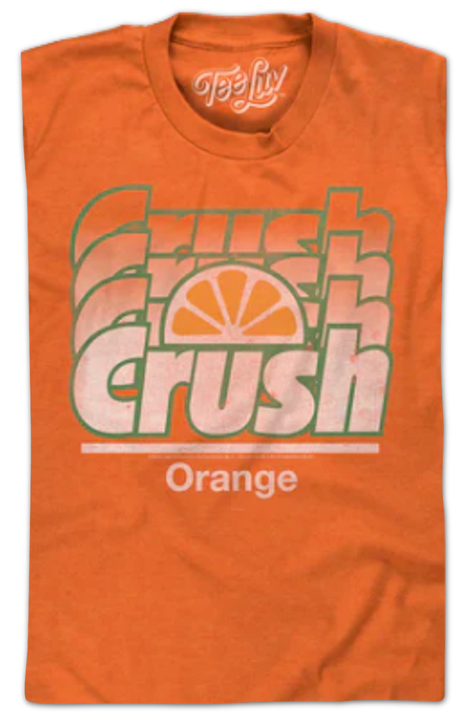 Orange crush tee shirt 2025