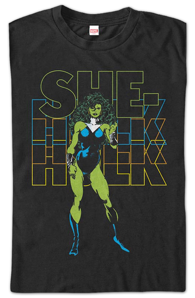 T-Shirt Femme Marvel She-Hulk (Elle-Hulk) Officiellement Licencié - Coton - Taille Petite - Neuf Étiqueté